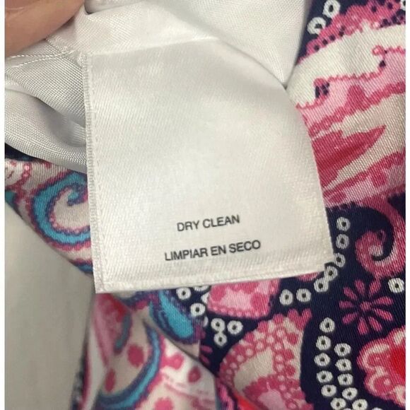 Nine West NWT Tutu Pink Ice Blue Multicolor Paisley Sheath Dress Size 6‎ - Picture 7 of 11